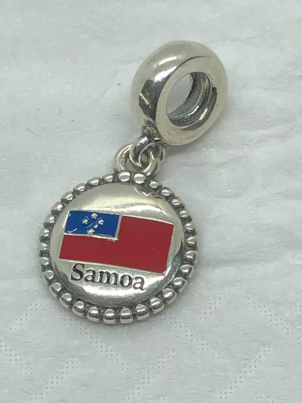 ✨ ✨PANDORA Islands Of Samoa Exclusive Flag Dangle Charm